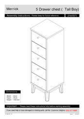 Argos Merrick 214/7071 Assembly Instructions Manual