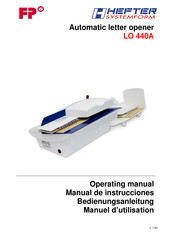 Hefter Systemform LO 440A Operating Manual