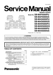Panasonic SB-MAW6000PU Service Manual