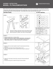 Performance PLTVALEGMOUNT2430 Assembly Instructions