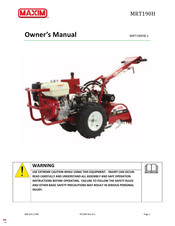 Maxim MRT190H Owner's Manual