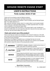 Mazda BCKA V7 620 User Instructions