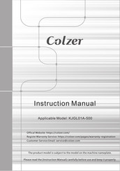 Colzer KJGL01A-500 Instruction Manual