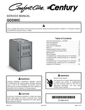 Comfort-Aire Century GDD80C Service Manual