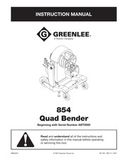 Textron GREENLEE 854 Instruction Manual