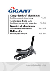 Gigant 13646-0102 Installation And Operating Instructions Manual