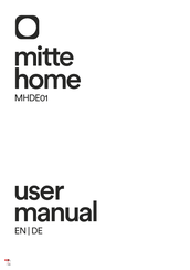 Mitte Home MHDE01 User Manual