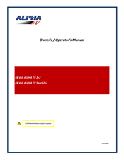 Alpha ALPHA EV 2+2 Owner's/Operator's Manual