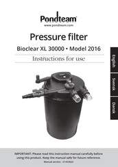 PONDTEAM 2016 Instructions For Use Manual