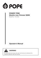 Pope 101LT550 Operator's Manual