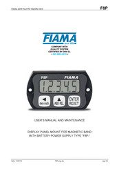 FIAMA F8P User Manual And Maintenance