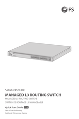 FS S5850-24S2C-DC Quick Start Manual
