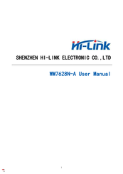 Hi-Link WM7628N-A User Manual