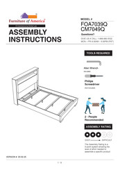 Furniture of America CM7049Q Assembly Instructions Manual