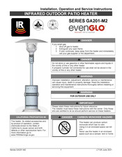 EvenGlo GA201M2 Installation, Operation And Service Instructions