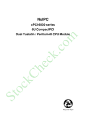 Adlink Technology cPCI-6830 Series Manual