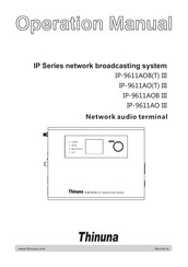 Thinuna IP-9611AOBT III Operation Manual
