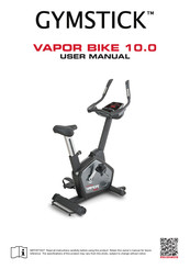Gymstick VAPOR BIKE 10.0 User Manual