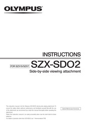 Olympus SZX-SDO2 Instructions Manual