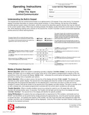 Radionics D7024 Operating Instructions