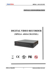 Euro Video MPEG-16CH Installation & Operation Manual
