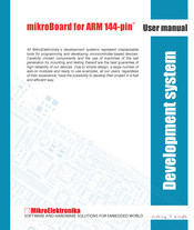 MicroElektronika mikroBoard for ARM 144-pin User Manual