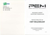 PEM CWT Mini Instructions For Use Manual