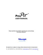 VRinsight ProPit User Manual
