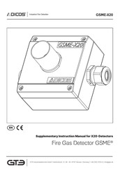 Adicos GSME-X20 Supplementary Instructions Manual