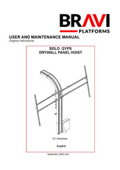 Bravi Platforms SOLO GYPS User And Maintenance Manual