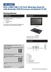 Advantech PPC-115W-PK91A Startup Manual