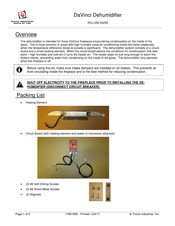 Travis Industries DaVinci Quick Start Manual