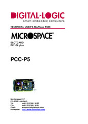 DIGITAL-LOGIC MICROSPACE PCC-P5 Technical  User's Manual