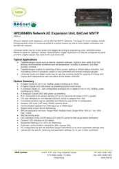 HRW BACnet HPE8884BN Manual