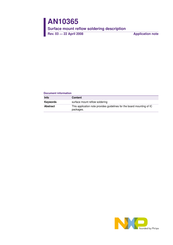 NXP Semiconductors AN10365 Application Note