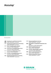 Braun Aesculap TSPACE XP Instructions For Use/Technical Description