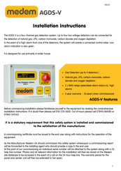 Medem AGDS-V Installation Instructions Manual