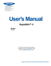 Labconco RapidStill II User Manual