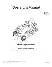 Briggs & Stratton 2691185-01 Operator's Manual