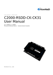 KonNad C2000-RSDD-CK-CK31 User Manual