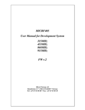 Micrel MICRF405 User Manual