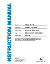 WÄRTSILÄ 22608 Instruction Manual