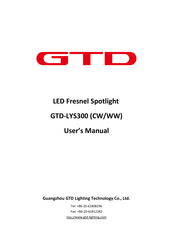 GTD GTD-LYS300CW User Manual