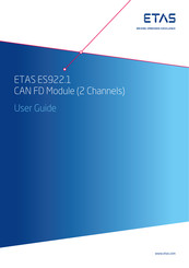 ETAS ES922.1 User Manual