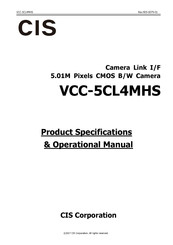 CIS VCC-5CL4MHS Product Specification & Operational Manual