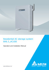 Delta Electronics BX6.3AC100 Operation And Installation Manual