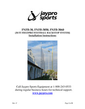Jaypro Sports FNFB-30 Installation Instructions Manual