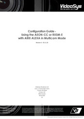 VideoSys AEON-CC Configuration Manual