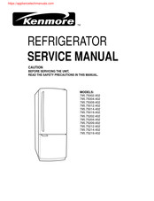 Kenmore 795.75002.402 Service Manual
