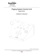 Guardian Telecom PSCU Installation & Operation Manual